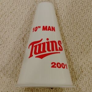 2001 Minnesota Twins 10th Man Megaphone-KDWB Stadium Give Away